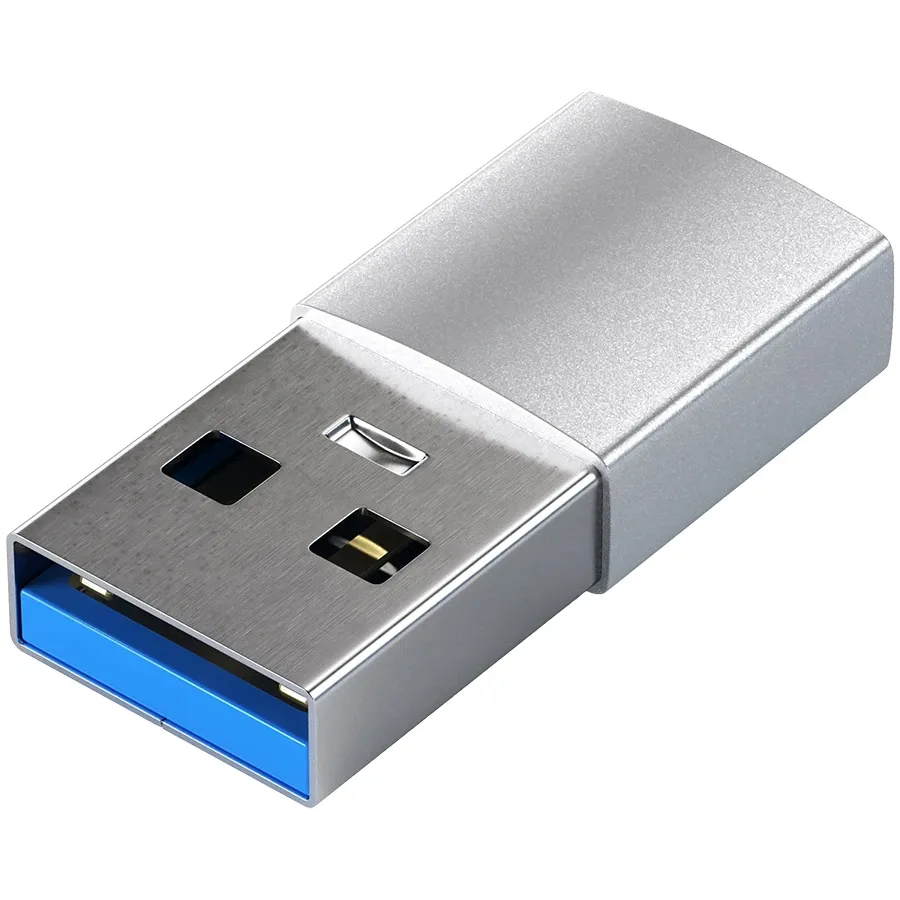 photo 2 - Адаптер SATECHI USB-C на USB, Серебристый