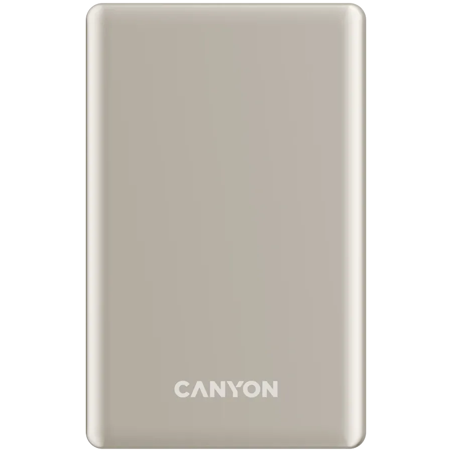 photo 1 - Портативное зарядное устройство CANYON OnPower 505, 5000 мА·ч, Бежевый