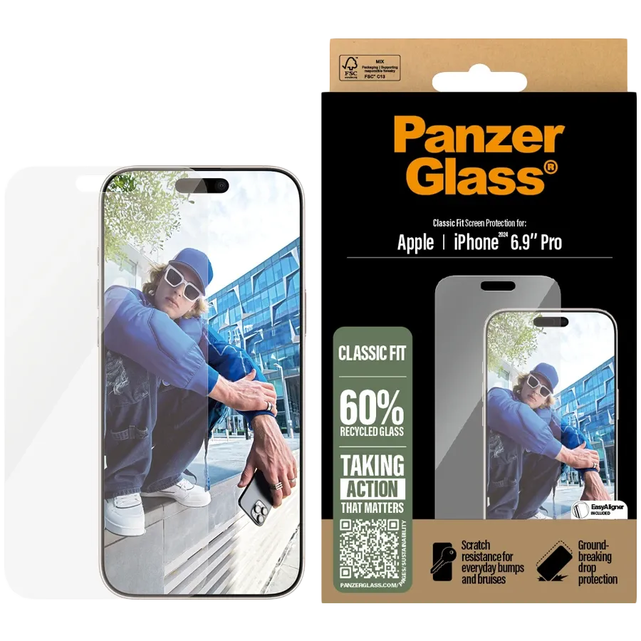 photo 1 - Sticlă de protecție PANZERGLASS pentru iPhone 16 Pro Max