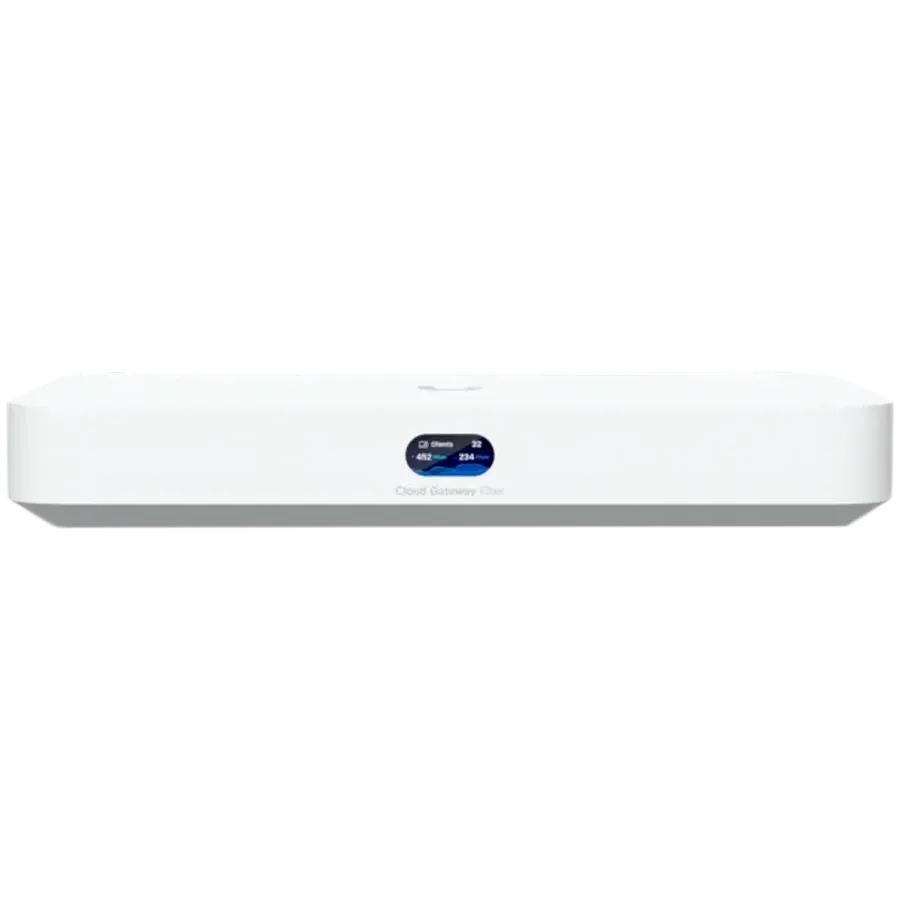 photo 2 - Интегрированный коммутатор Ubiquiti UniFi Cloud Gateway Fiber 10Gb, Белый