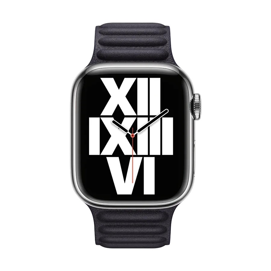 photo 3 - Leather Link Apple for Apple Watch, 41 mm, S/M, Ink