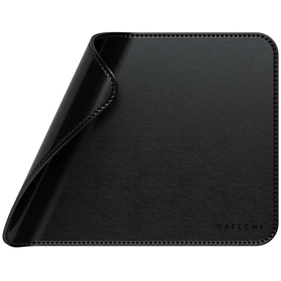 photo 4 - SATECHI Vegan-Leather Premium Mouse Pad, Black