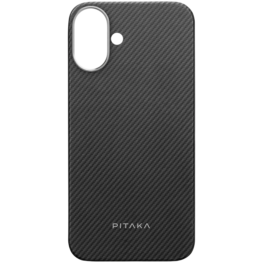 photo - Qoruyucu örtük PITAKA Ultra-Slim iPhone 16 Plus üçün, Qara/Boz