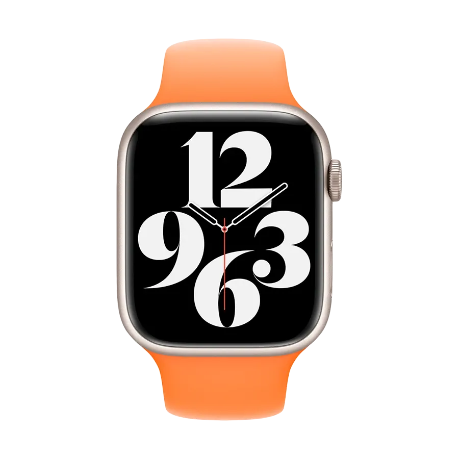 photo 3 - Apple 45mm Sport Band Band  for Apple Watch 42/44/45/49 mm, Bright Orange