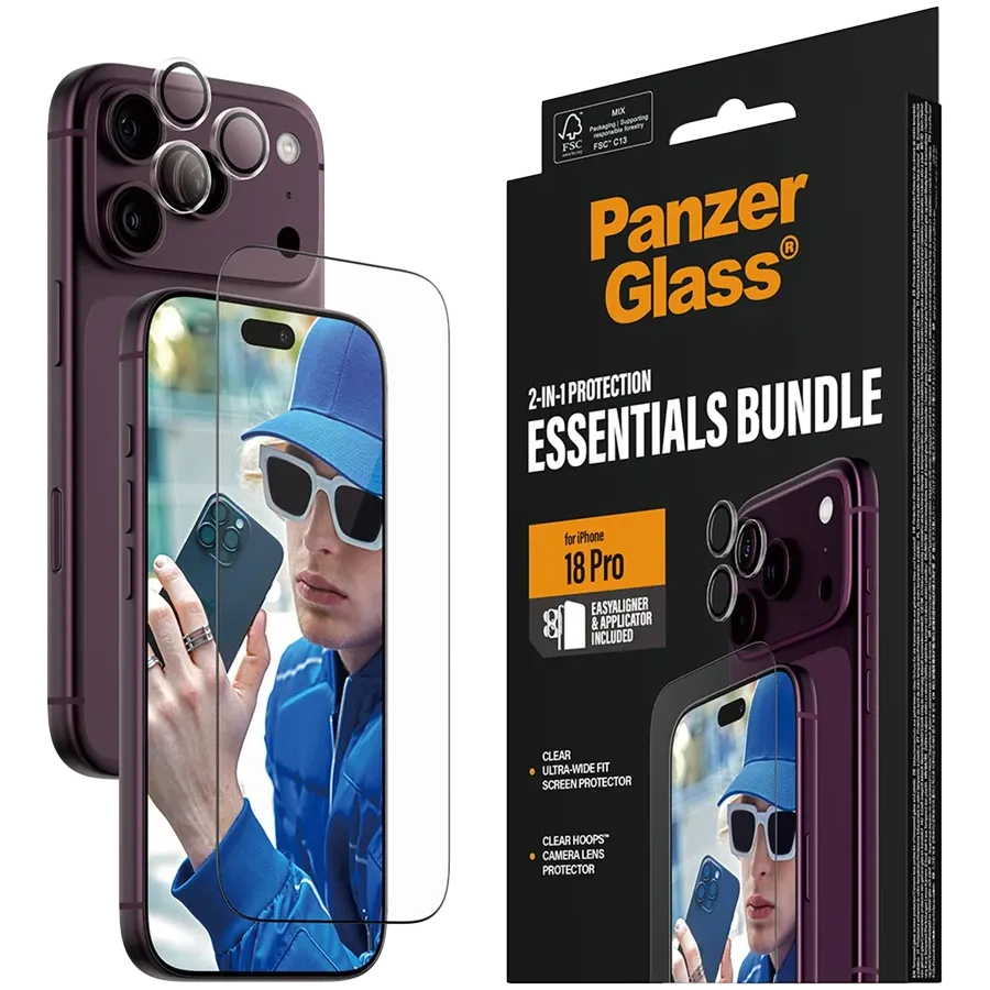 PANZERGLASS Պաշտպանիչ ապակի for iPhone 18 Pro2-in-1 Essentials Bundle – photo 3