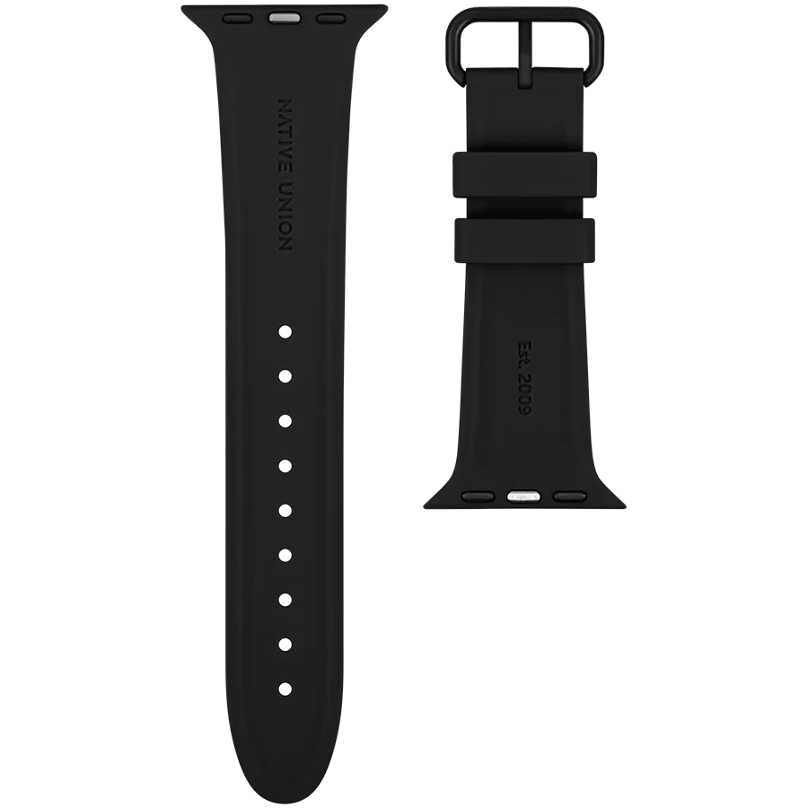 photo 3 - Ремешок NATIVE UNION Curve для Apple Watch, 42/44/45 mm, L, Чёрный