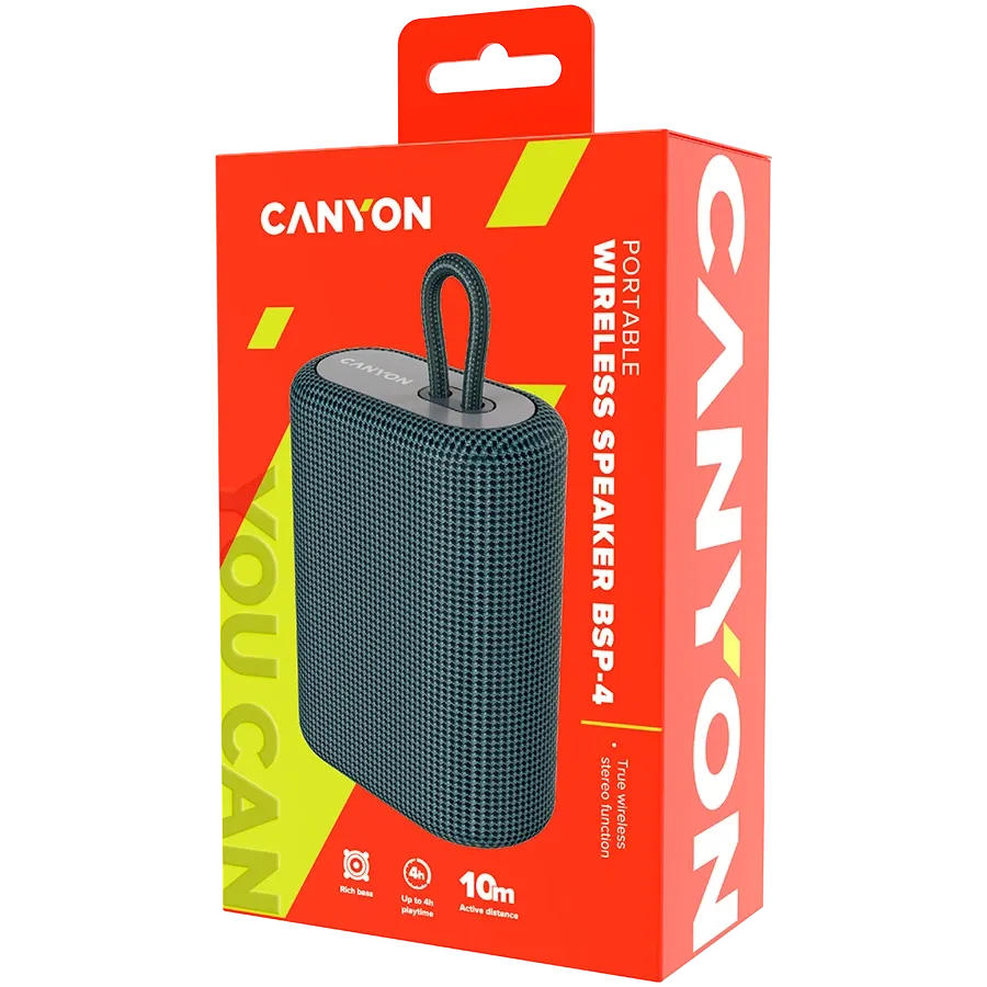 photo 4 - CANYON BSP-4 Портативна акустична система Темно-сірий