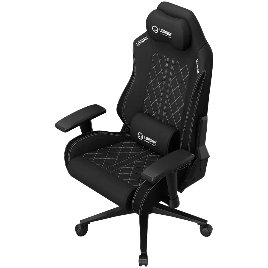 Игровое кресло LORGAR CHA 41, Чёрный/Белый – photo 4