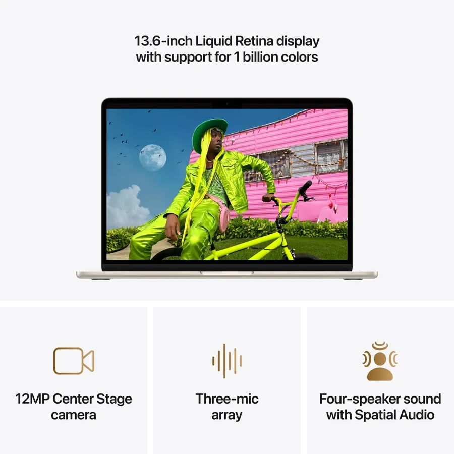 MacBook Air 13.6"  M5 (10C CPU/10C GPU), 16 GB, 1 TB, Starlight – photo 5