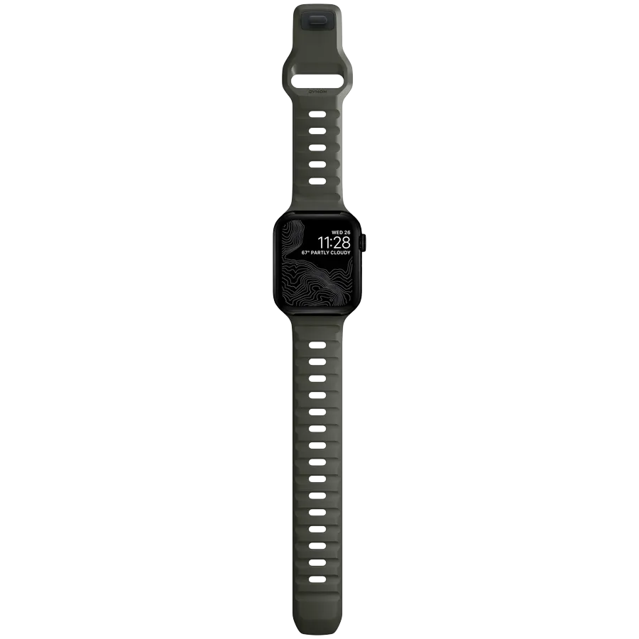 photo 1 - NOMAD Sport Band for Apple Watch 45/49 mm, Ash Green