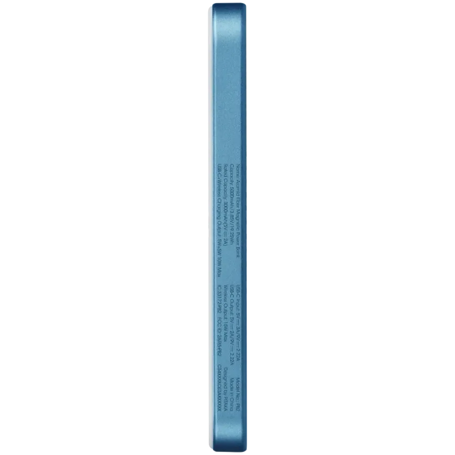 photo 3 - Baterie externă PITAKA Qi 2, 5000 mAh, Lucid Blue