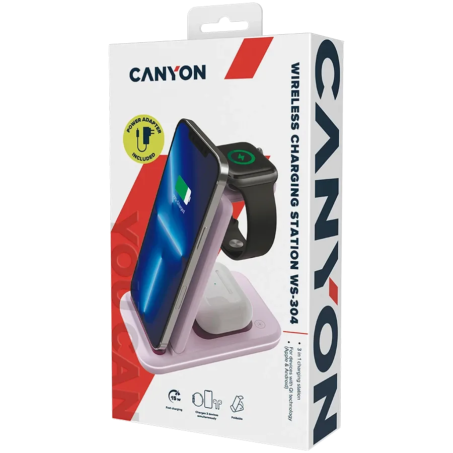 photo 9 - CANYON Індукційний зарядний пристрій WS-304, 15 Ват