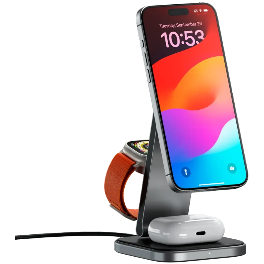 photo 4 - SATECHI Wireless Charger to USB Type C, 15 W, Space Gray
