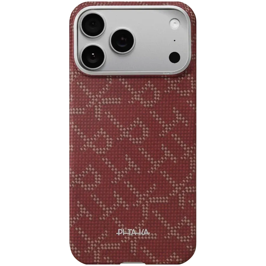 photo 1 - Case PITAKA Ultra-Slim with MagSafe for iPhone 17 Proб Red/Gold