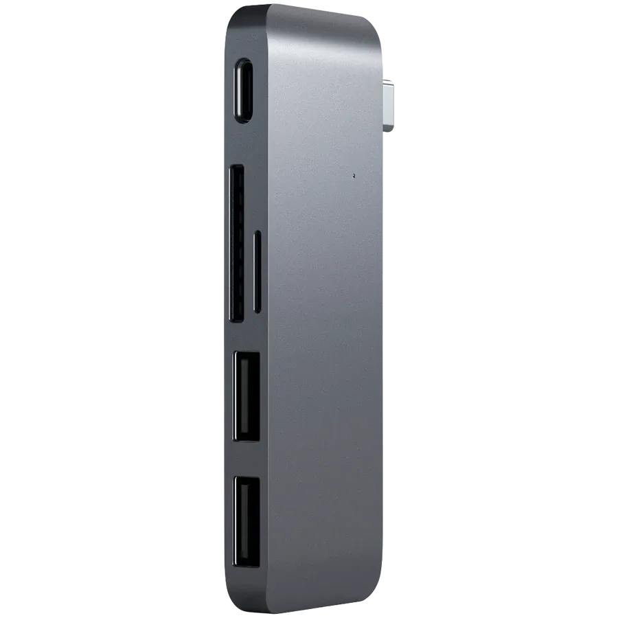 photo 1 - Адаптер Satechi Type-C USB 3.0 Passthrough Hub Space Gray