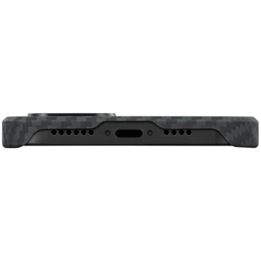 photo 4 - Чехол PITAKA MagEZ Case 3 с MagSafe Чёрный/Серый для iPhone 14 Plus