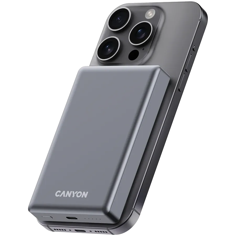 photo 6 - Portativ șarj cihazı CANYON OnPower 510, 10000 mA/saatda, Tünd-boz