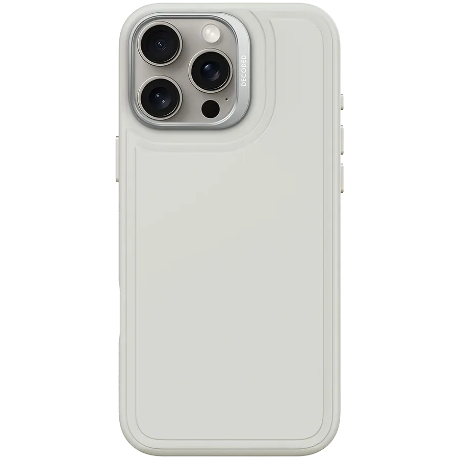 photo - Чехол DECODED из силикона с MagSafe для iPhone 16 Pro Max, Серый
