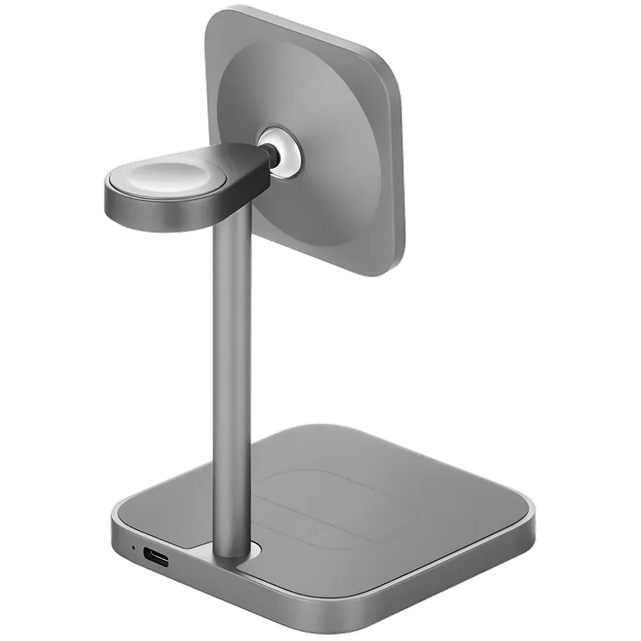 photo 5 - UBEAR Сымсыз зарядтағыш to Қысымды теңестіру жүйесі, 15, сұр кеңістік