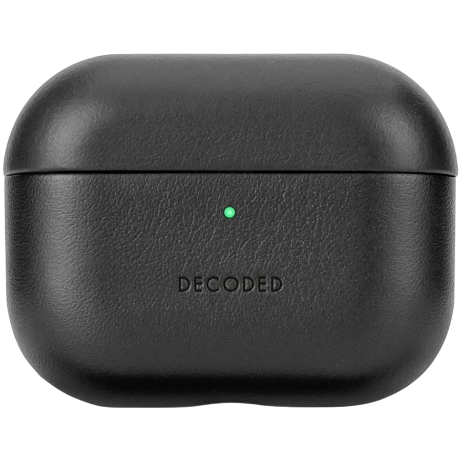 photo 2 - Чехол DECODED из кожи для AirPods Pro (Gen.3), Рубиновый красный