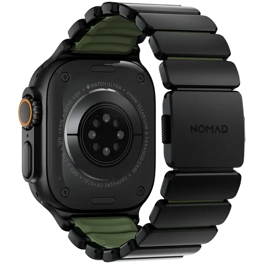 Ремінець Nomad Stratos Band Black Hardware для Apple Watch 46 мм/49 мм - Forest – photo 4