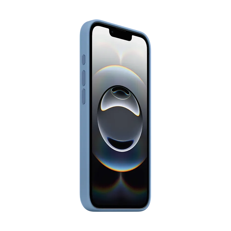 photo 2 - Silikon qoruyucu örtük Apple iPhone 16e üçün, Winter Blue