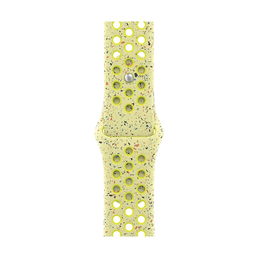 photo 1 - Apple 46mm Nike Sport Band Band Extension Nike Sport Band Volt Splash за Apple Watch 44 mmApple Watch 45 mmApple Watch 46 mmApple Watch 49 mm 44/45/46/49 mm