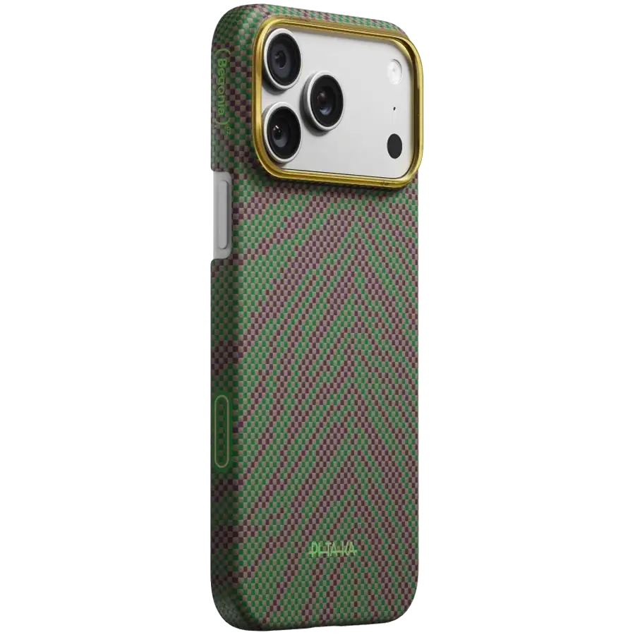 Чехол PITAKA Breath of Veins с MagSafe для iPhone 17 Pro Max, Sprout Surge – photo 2