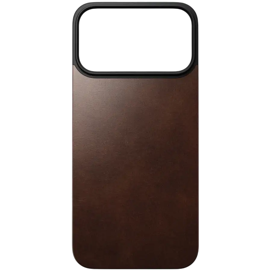 NOMAD Чохол Magnetic Leather Back Horween with MagSafe Rustic Brown для iPhone 17 Pro Max – photo 1