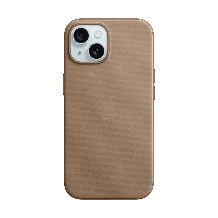 photo 1 - Apple Case FineWoven Case with MagSafe Taupe for iPhone 15
