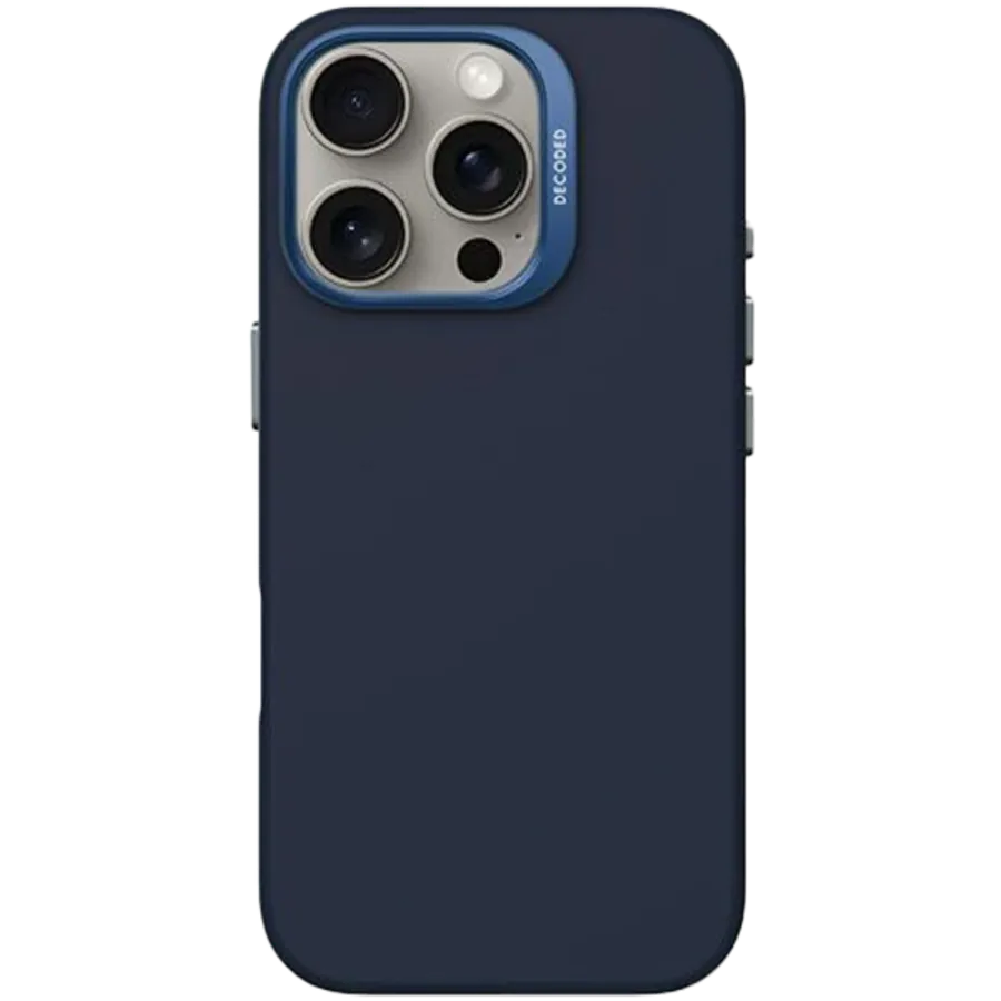photo - Чехол DECODED из силикона с MagSafe для iPhone 16 Pro Max, Blueprint