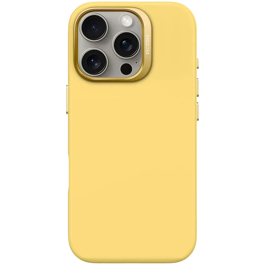 photo - Чехол DECODED из силикона с MagSafe для iPhone 16 Pro Max, Желтый