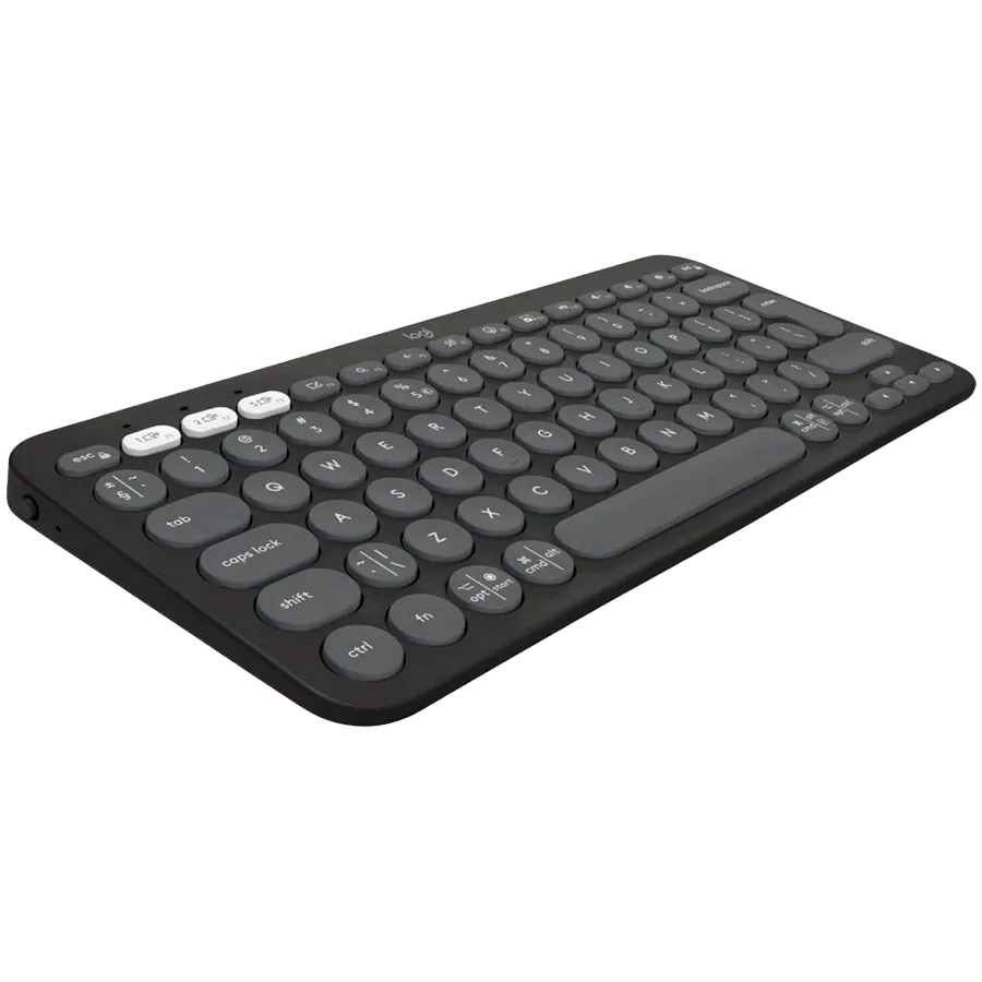 photo - Клавиатура беспроводная LOGITECH K380s Pebble Keys 2 Graphite Bluetooth (L920-011851)