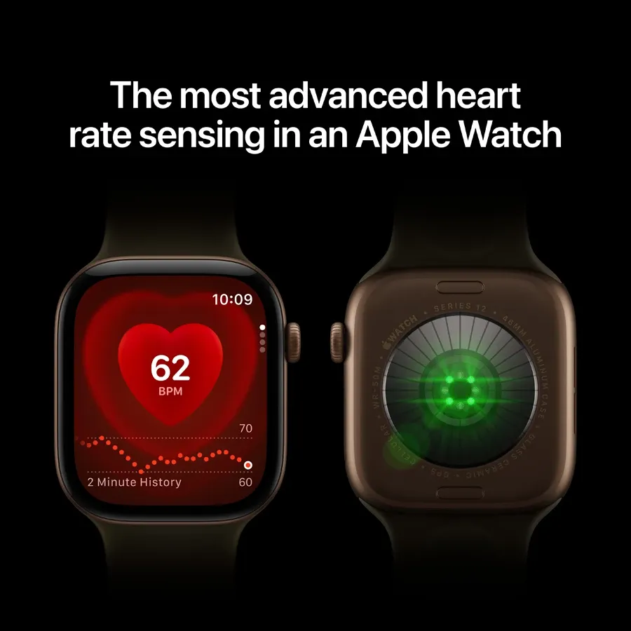 Apple Watch Series 12 GPS + Cellular,  Sand Sport Band, S/M, 46мм, Light Gold – photo 3