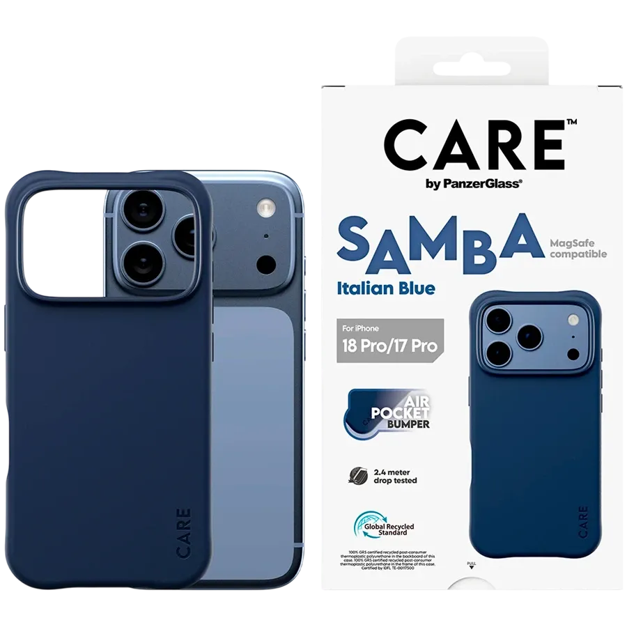 Чехол PANZERGLASS Samba с MagSafe для iPhone 17 Pro/18 Pro, Italian Blue – photo 1