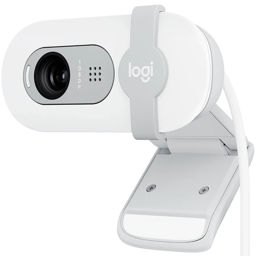 photo 2 - Веб-камера LOGITECH Brio 100 Full HD Webcam - OFF-WHITE - USB - EMEA28-935 (L960-001617)