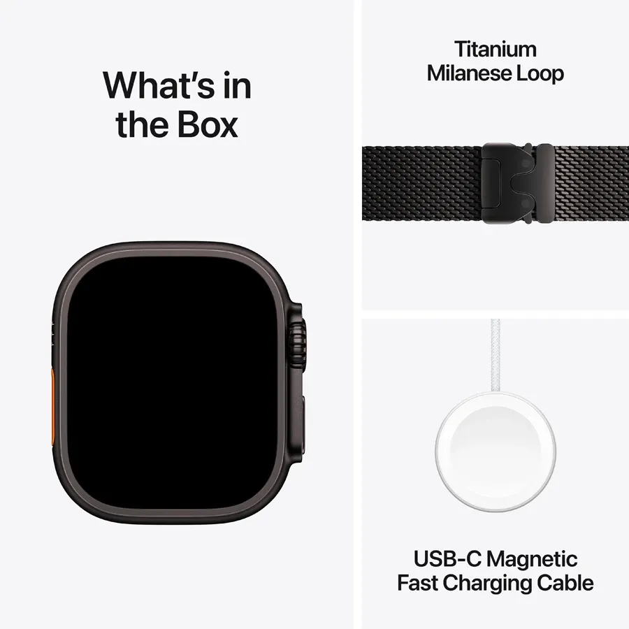 photo 7 - Apple Watch Ultra 3, 49mm, Milanese Loop "Black Titanium, S, Black
