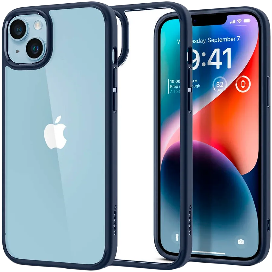 photo 3 - Чохол SPIGEN SGP Ultra Hybrid  Темно-синій для iPhone 14