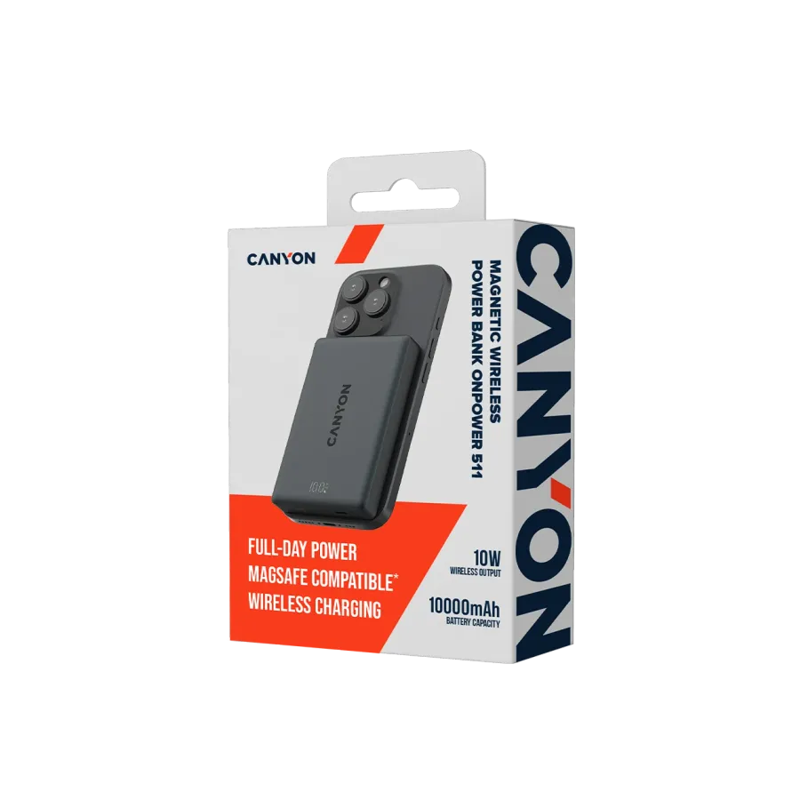 photo 5 - CANYON OnPower 511 Портативное зарядное устройство, 10000 мА·ч