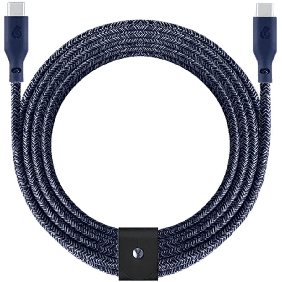 photo - UBEAR Кабель USB-C, Синий, 2.4м