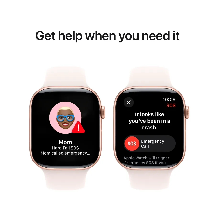 photo 6 - Apple Watch Series 10 GPS 46mm Rose Gold Aluminium Case with Light Blush Sport Band - S/M, Model A2999