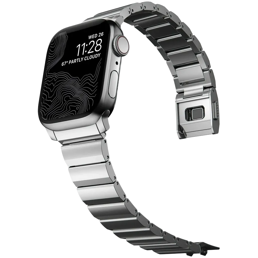 photo 3 - Band NOMAD for Apple Watch, 38/40/41 mm, Silver