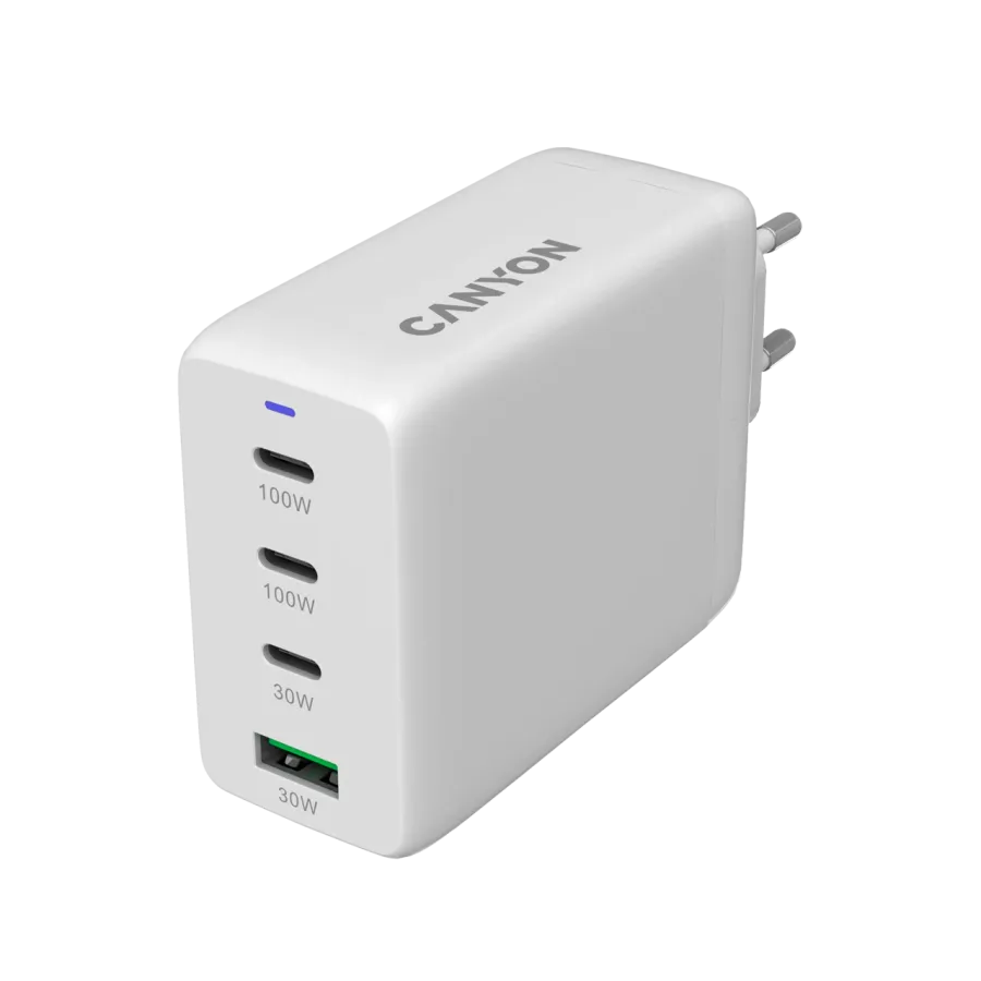 photo 3 - CANYON Адаптер питания CU100ACC 4*USB/USB-C 3*USB Тип C, USB Тип A, 100 Вт