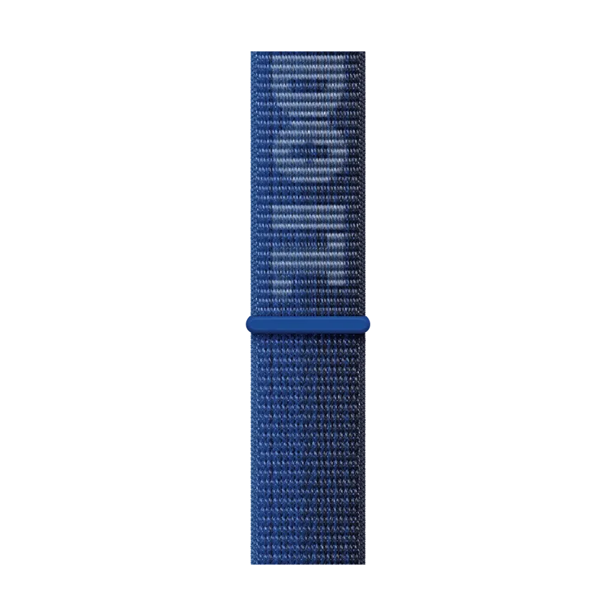 photo 1 - Apple 45mm Nike Sport Loop Ремешок for Apple Watch 42/44/45/49 mm, Игровой королевский/Полуночный синий