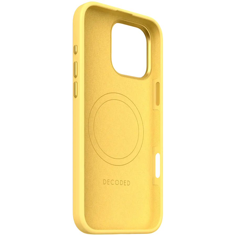 photo 3 - DECODED Case Silicone Case with MagSafe Popcorn Yellow for iPhone 16 Pro Max