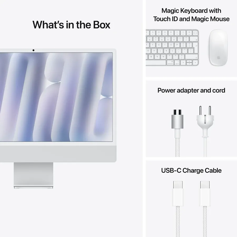 photo 9 - iMac 24" M4, 10C CPU 10C GPU, 24GB 1TB SSD Standard glass, Silver