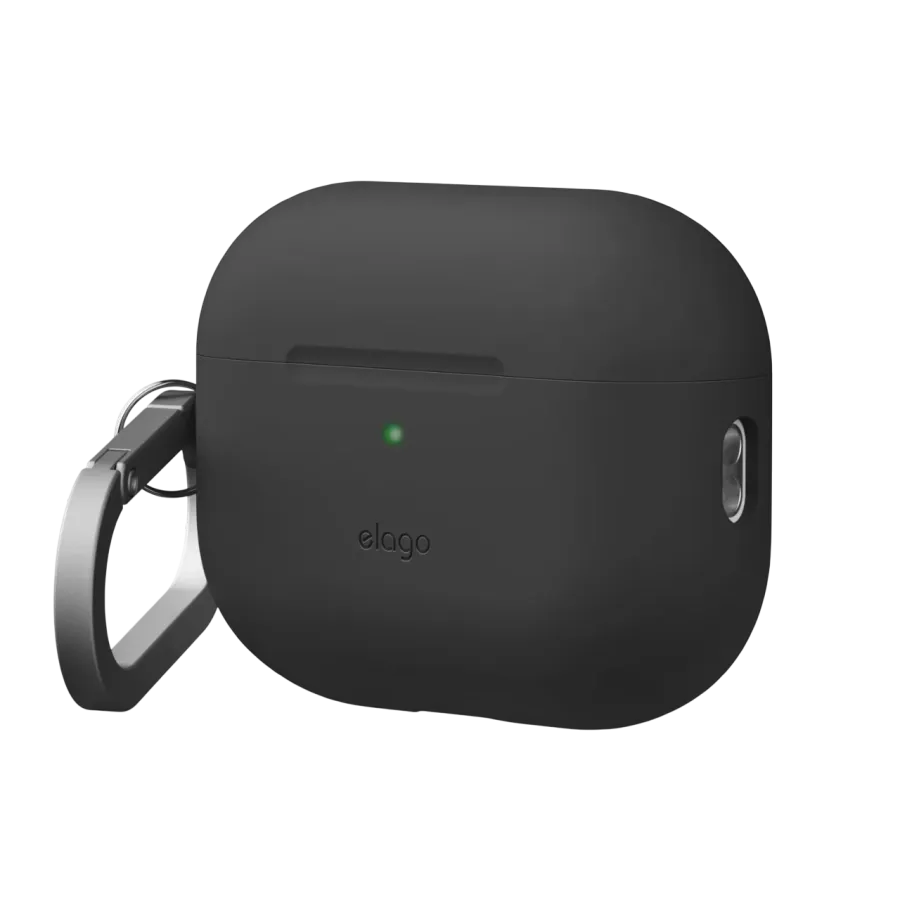 photo - ELAGO Чохол Silicone Hang case  Чорний для AirPods Pro (Gen3)