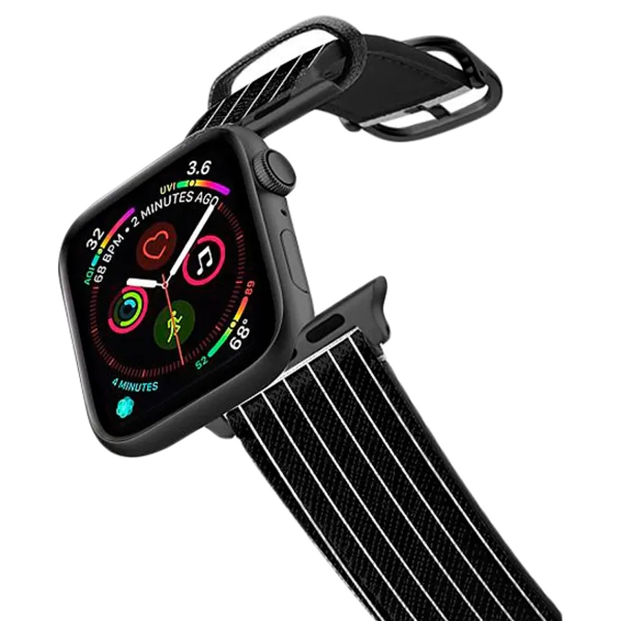 photo - CASETIFY BAND Band for Apple Watch 42/44/45/49 mm, Black Stripes 2/Black