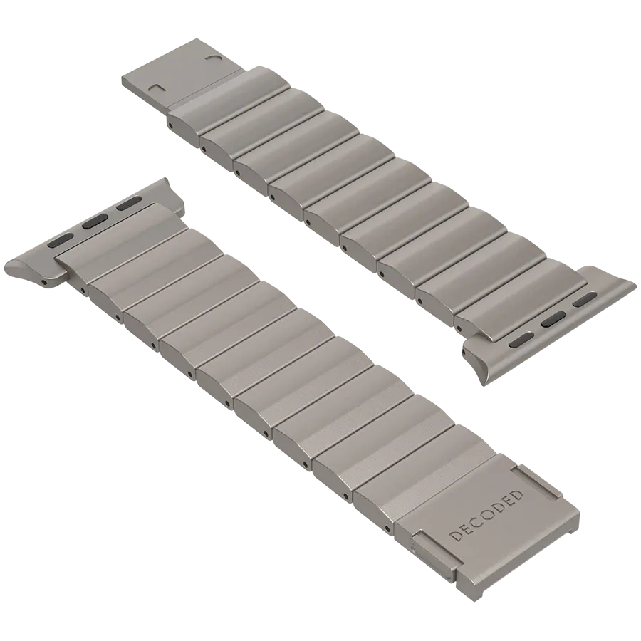 photo 6 - DECODED Titanium Watch Band for Apple Watch 44/45/46/49 mm, Natural Titanium