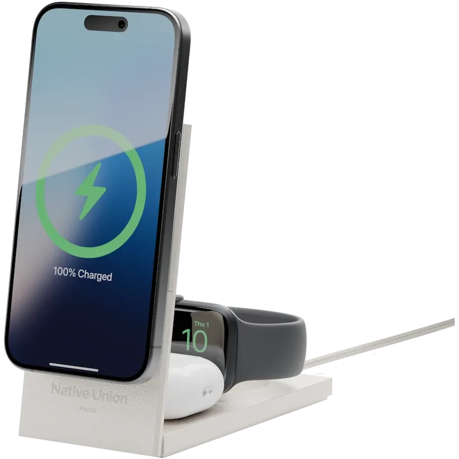 photo 4 - Беспроводное зарядное устройство NATIVE UNION, 15 Вт, Sandstone